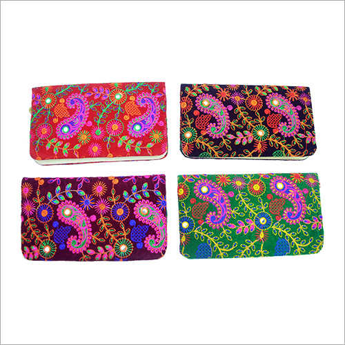 Embroidered Clutch Bag