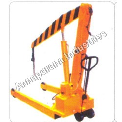 Hand Operating Hydraulic Mobile Floor Crane
