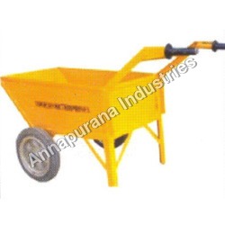 Iron Double Wheel Barrow With Plastic And Rubber Wheel