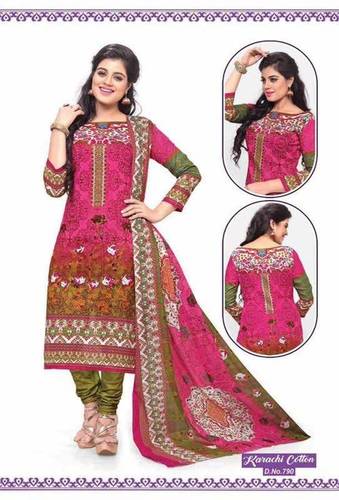 Karachi Long Unstitched Dress Materials