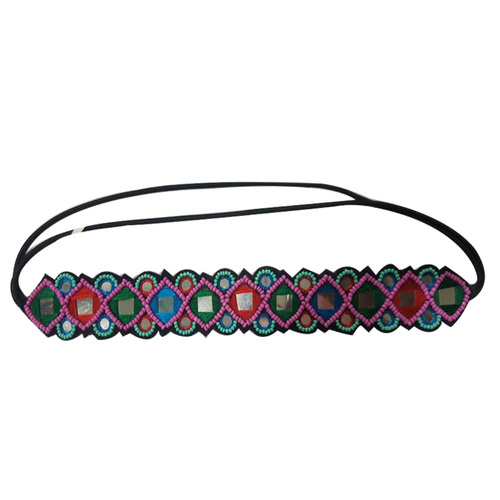 Pink Glass Beaded Handmade Hairband
