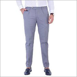 Cotton Trousers In Grey