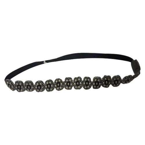 Silver Glass Beaded Designer Headband