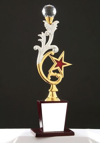 Aluminium Trophy - 7 Inch, Golden Finish | Perfect Business Gift & Souvenir