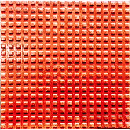 Bindi Square Chequered Tile (Color Red)