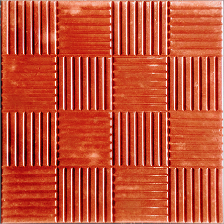 Pencil Chequered Tile (Color Red)