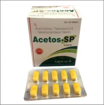 Aceclofenac, Paracetamol & Serratiopeptidase Tabs. Tablets