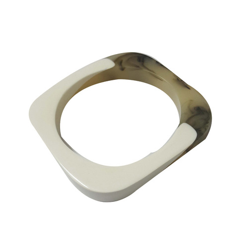 White Glass Designer Bangle