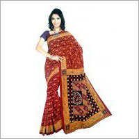 Orrange Hand Painted Sarees