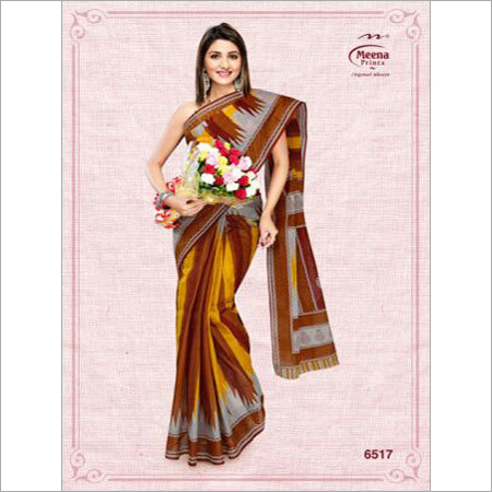 Yellow Cotton Sarees