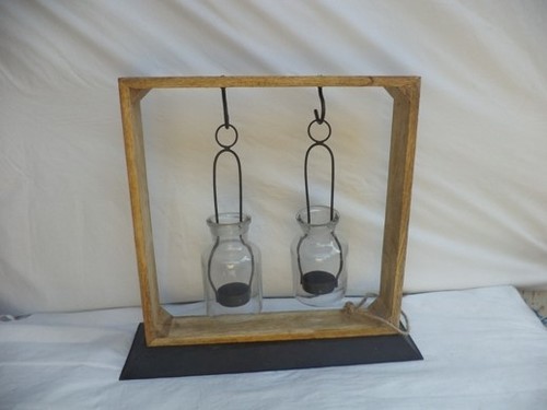 Murcru 2 light hanging votive stand rect.