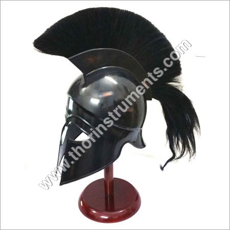 THORINSTRUMENTS (with device) Greek Corinthian Helmet Ancient Medieval Armor Knight Spartan Replica Helmet with black plume