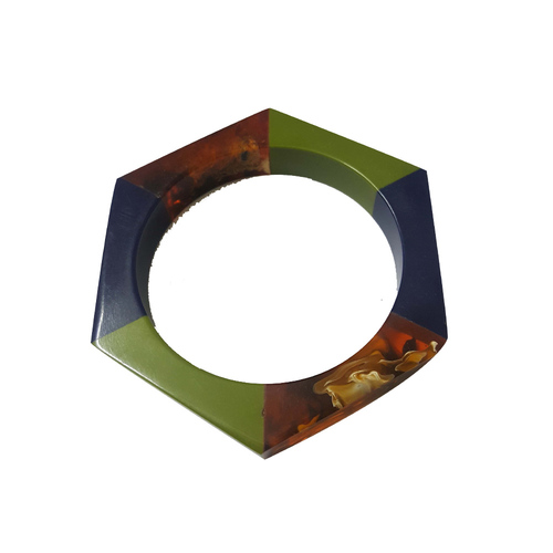 Dark Green Glass Bangle