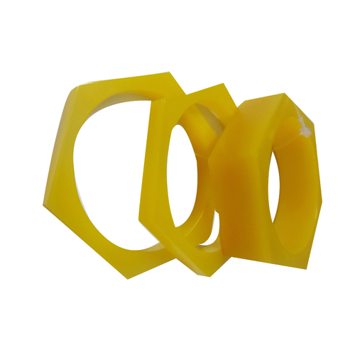 Yellow Glass Handmade Bangle