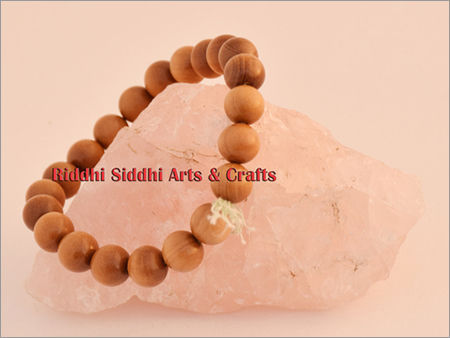 108 Natural Sandalwood Mala: 12mm Aromatic Wood Beads from India