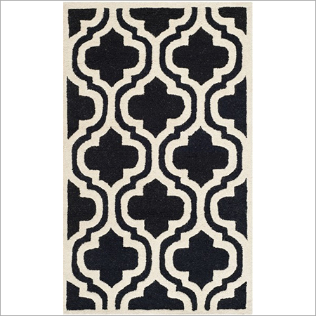 Cotton Rugs - Variable Size, Black | Soft Texture, Durable, Stylish Design, Easy Cleaning