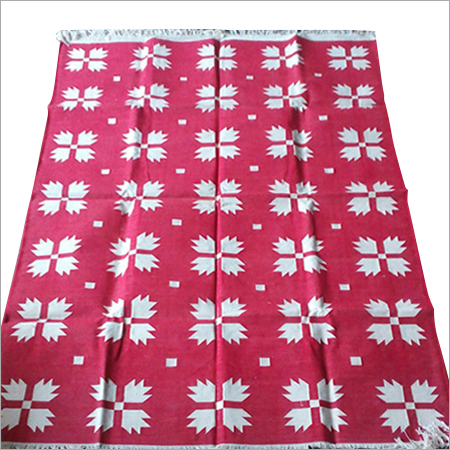 Magenta And White Cotton Rugs Carpet