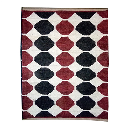 Maroon And Black Jute Box Rugs