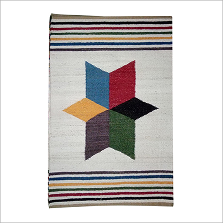 Multi Color Jute Floor Rug