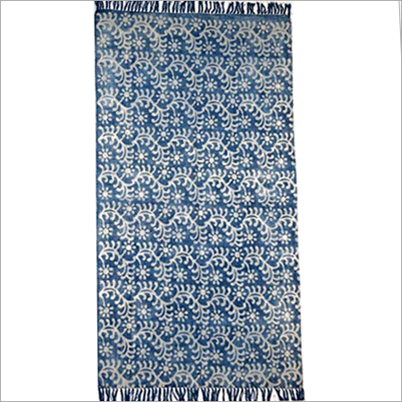 Blue And White Printed Rugs
