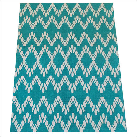 Light Blue And White Printed Rugs