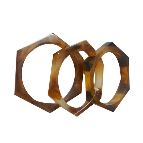 Brown Glass Bangle Set - Handmade High Quality, Designer Bangles for Women | Perfect for Gifts, Parties, and Weddings