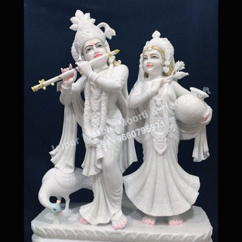 Marble Radhe Krishna Statue