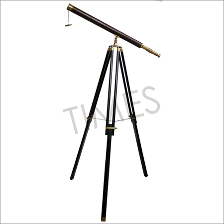Antique Nautical Telescope With Stand