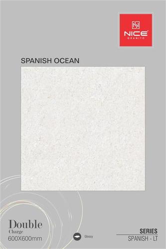 Vitrified Parking Tiles - Ceramic, 600x600mm, Glossy White Finish | Polished Texture, Stain Resistant, Unique Designs for Interiors & Exteriors