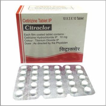 Cetirizine Dihydrochloride Tablet - Allergy Relief Formula | Effective for Sneezing, Itching, Watery Eyes, Suitable for All Ages