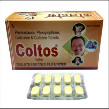 Paracetamol, Phenylephrine, Cetirizine & Caffeine Tablets General Drugs