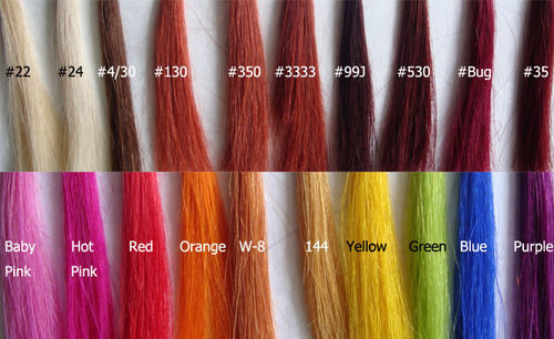 Colored Human Hair