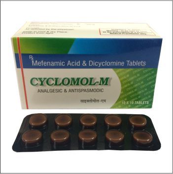 Dicyclomine & Mefenamic Acid Tablets - 500mg Pain Relief & Anti-inflammatory Suitable for All Ages Eases Menstrual Pain & IBS Spasms