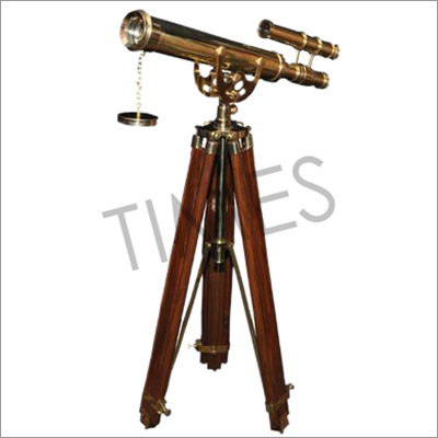 Nautical Double Barrel Telescope With Tripod