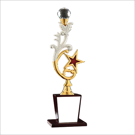 Aluminium Trophy - 12 Inch Golden Aluminium | 5mm Thickness, Stylish Artificial Design, Ideal for Business Gifts and Souvenirs