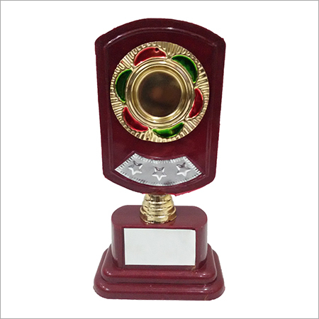 Plastic Award Trophies - 10 Inch Rectangular Mahroon Plastic Souvenir | Artificial Style 5mm Thickness Stylish Business Gift 200g Weight
