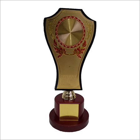 Golden Plastic Trophy - 8 Inch Size, 4 Millimeter Thickness | Golden Color, Lightweight 200 Grams, Perfect for Business Gifts and Souvenirs