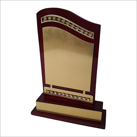 Wooden Mementos - Wooden, 10 Inch Rectangular Shape, Golden and Mahroon Colors | 5mm Thickness, Ideal Business Gift and Souvenir