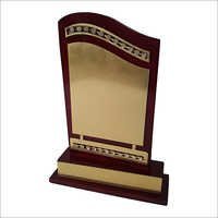 Wooden Mementos - Wooden, 10 Inch Rectangular Shape, Golden And Mahroon Colors | 5mm Thickness, Ideal Business Gift And Souvenir
