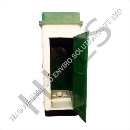 Green Frp Mobile Toilet Cabin