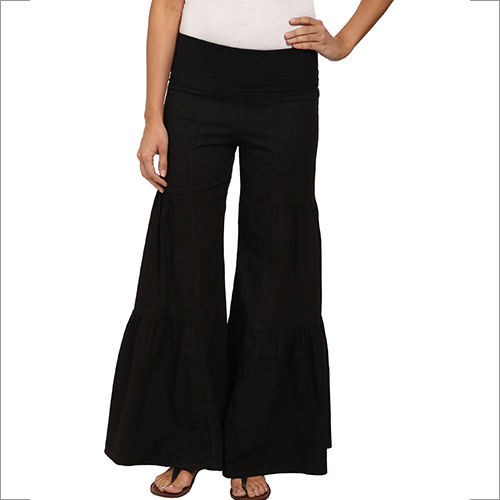Black Lycra Palazzo