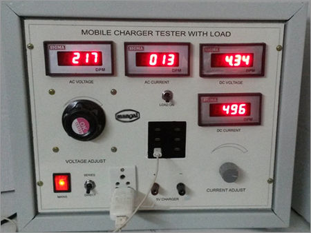 Mobile charger tester with load