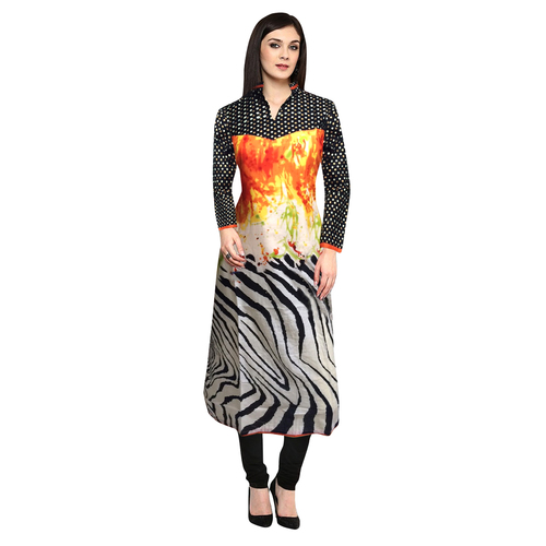 Designer Printed Kurti Size: Medium