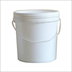 Plastic Bucket - 10 Liters, White Color | Durable, Leak-proof, Stackable, Easy Grip, Snap-on Lid