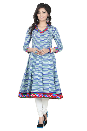 Printed Designer Kurti Size: Medium