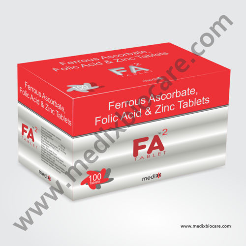 Ferrous Ascorbate, Folic Acid & Zinc Tablets