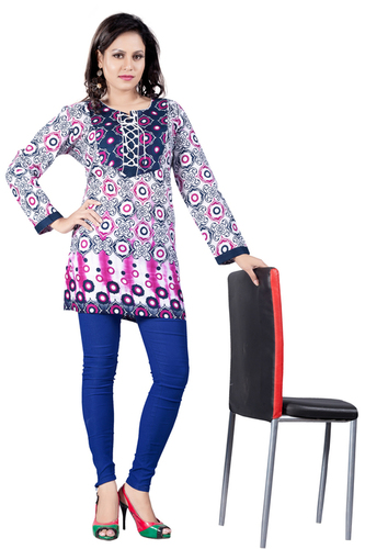 Short Printed Kurti Size: Medium