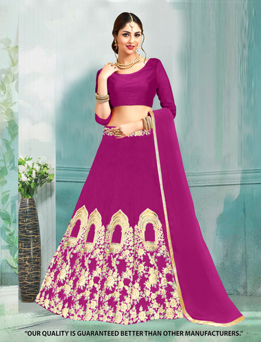 Embroidered Magenta Color Designer Lehenga Choli