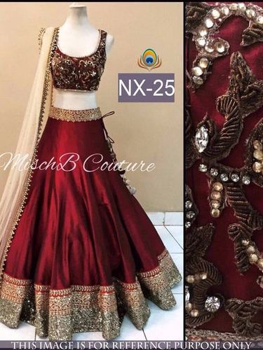Heavy Work Designer Lehenga - Embroidered Fabric , Exquisite Detail and Elegant Fit