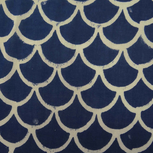 Hand Block Printed Pattern Fabric